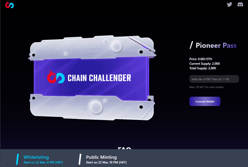 NFT Minting @ChainChallenger